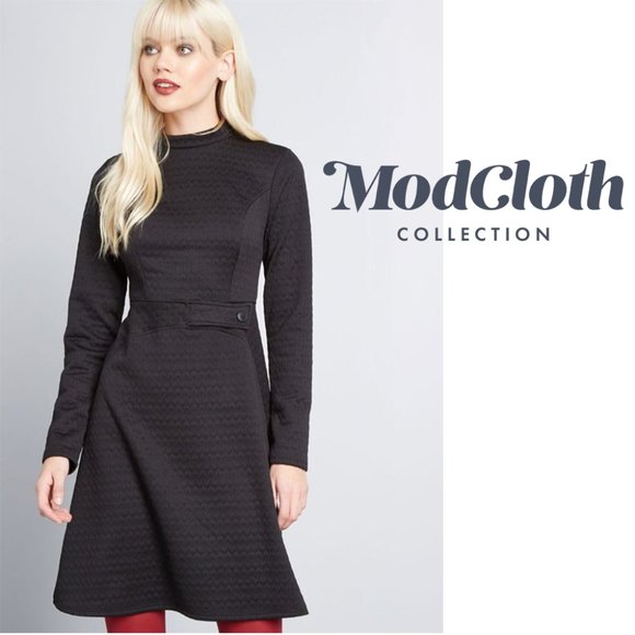 Modcloth Dresses & Skirts - Moving sale!!Taken by Texture Long Sleeve Dress  S